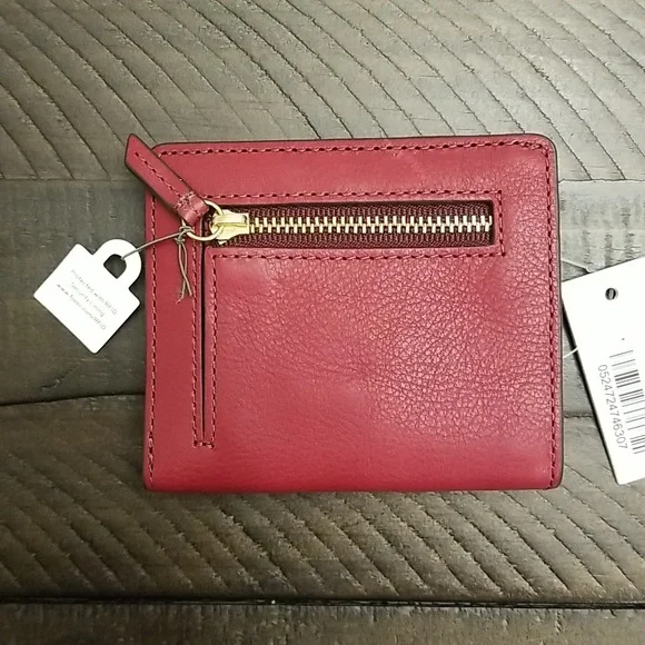 Fossil Emma Mini Wallet RFID Leather Multicolor Patchwork - Picture 3 of 15